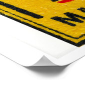 Union Jack Vlag Luciferdoosje Kunstprint, Zweeds Poster (Hoek)