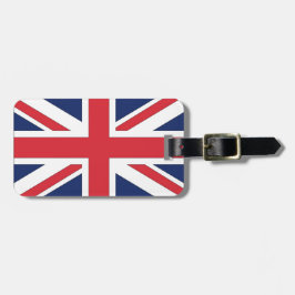 Union Jack/ vlag van het Verenigd Koninkrijk Bagagelabel