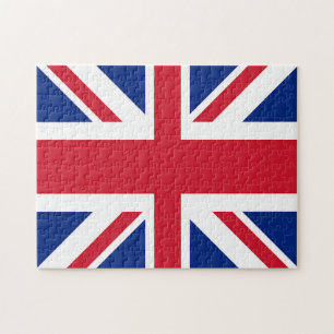 Union Jack - vlag van het Verenigd Koninkrijk Legpuzzel