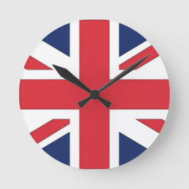 Union Jack/ vlag van het Verenigd Koninkrijk Ronde Klok
