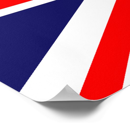 Union Jack - Vlag van het VK Poster (Hoek)
