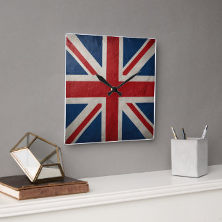Union Jack vlag Vierkante Klok