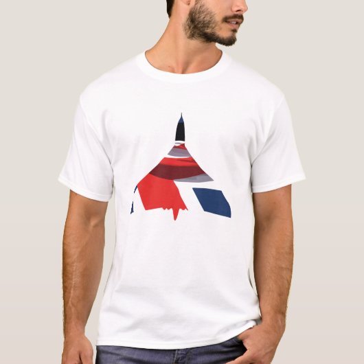 Union Jack Vulcan Bomber T-Shirt (Voorkant)