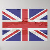 Union Jack Weathered Poster (Voorkant)