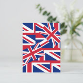 Union Jacks Galore Briefkaart (Staand voorkant)