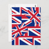 Union Jacks Galore Briefkaart (Voorkant / Achterkant)