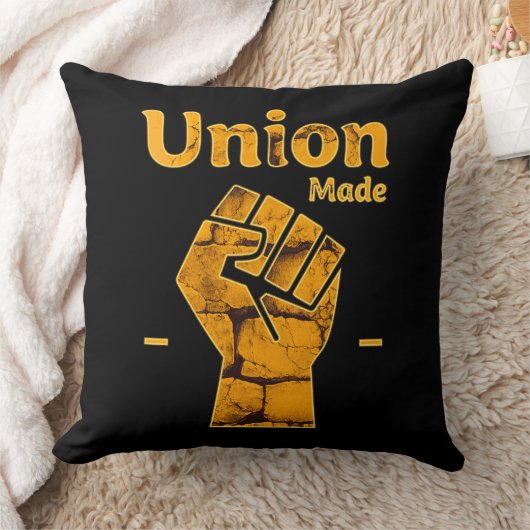 Union Made Worker Fist Labor Day Design Kussen (Deken)