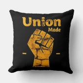 Union Made Worker Fist Labor Day Design Kussen (Voorkant)