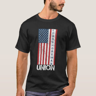 Union Member Amerikaanse vlag Longshoreman Hoodie T-shirt