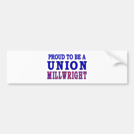 UNION MILLWRIGHT BUMPERSTICKER (Voorkant)