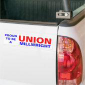 UNION MILLWRIGHT BUMPERSTICKER (Op Truck)