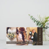 UNION NOIRE | CARTE DE REMERCIEMENTS mariage (Debout devant)