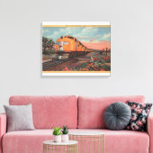 Union Pacific Train, City of L.A. Canvas Afdruk (Insitu (Woonkamer))