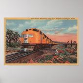 Union Pacific Train, City of L.A. Poster (Voorkant)