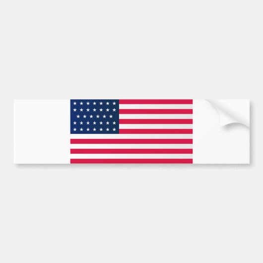 Union Side American Civil War Vlag Bumpersticker (Voorkant)