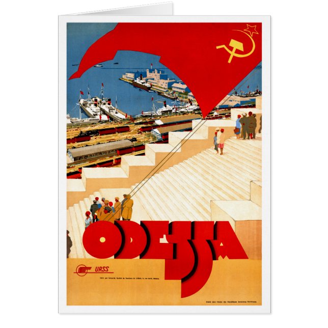 Union Soviétique Odessa Poster Vintage voyage rest (Devant)