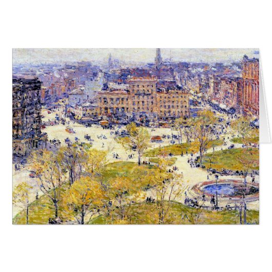 Union Square au printemps par Frederick Childe Has (Devant horizontal)