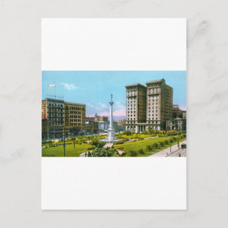 Union Square en St. Francis Hotel Briefkaart