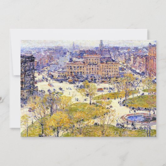 Union Square in Spring door Frederick Childe Hassa (Voorkant)