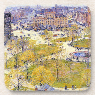 Union Square in Spring door Frederick Childe Hassa Drankjes Onderzetter
