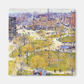 Union Square in Spring door Frederick Childe Hassa Magneet (Voorkant)