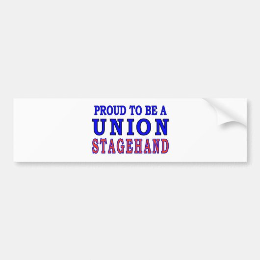UNION STAGEHAND BUMPERSTICKER (Voorkant)
