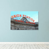 Union Station - Downtown Denver Canvas Afdruk (Insitu (Houten vloer))