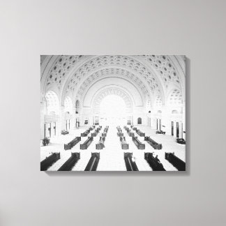 Union Station grote hal, 1910 Canvas Afdruk