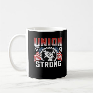 Union Strong Amerikaanse vlag Dag van de Arbeid Koffiemok