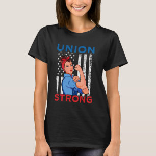 Union Strong - Dag van de Arbeid Geschoolde vakbon T-shirt