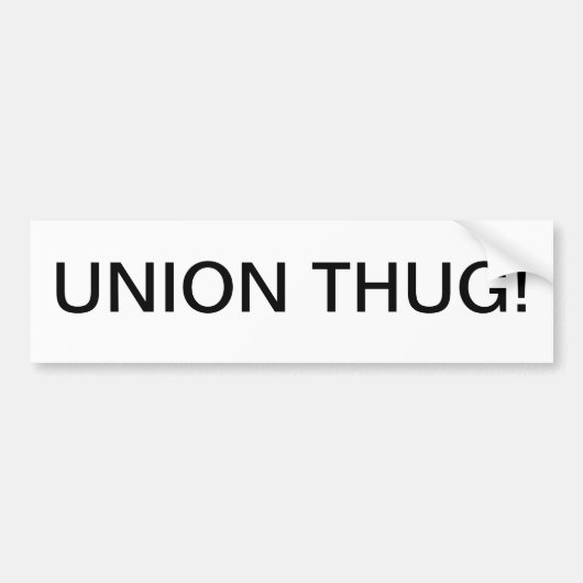 UNION THUG bumper sticker (Voorkant)