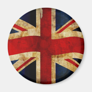 Unionjack - Grunge Magneet