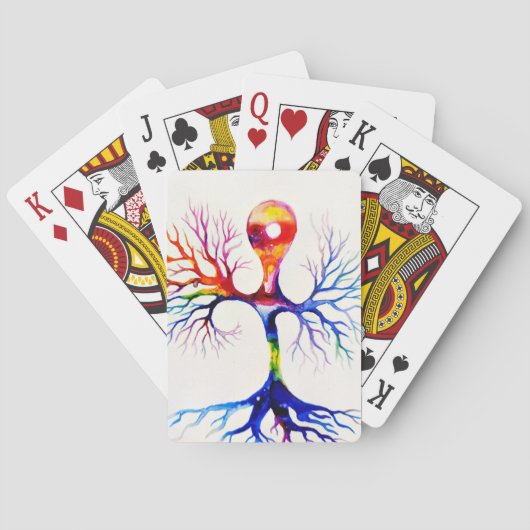 Unipolar neuron pokerkaarten (Achterkant)