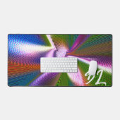 Unique Abstrait en marbre coloré Liquide Mousepad (Clavier et souris)