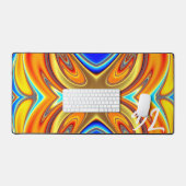 Unique Abstrait en marbre coloré Liquide Mousepad (Clavier et souris)