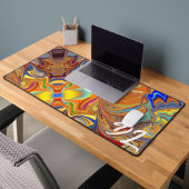 Unique Abstrait en marbre coloré Liquide Mousepad