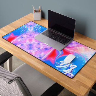 Unique Abstrait en marbre coloré Liquide Mousepad
