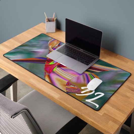 Unique Abstrait en marbre coloré Liquide Mousepad