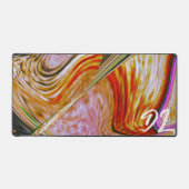 Unique Abstrait en marbre coloré Liquide Mousepad (Recto)