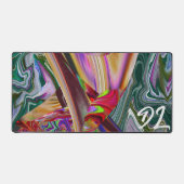 Unique Abstrait en marbre coloré Liquide Mousepad (Recto)