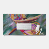 Unique Abstrait en marbre coloré Liquide Mousepad (Clavier et souris)