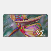 Unique Abstrait en marbre coloré Liquide Mousepad (Recto)