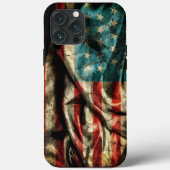 Unique American Flag iPhone 13 Pro Max Coque (Verso)