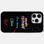 Unique Anniversaire iPhone 15 Pro Max Coque (Verso (horizontal))