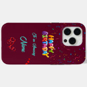 Unique Anniversaire iPhone 15 Pro Max Coque (Verso (horizontal))