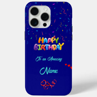 Unique Anniversaire iPhone 15 Pro Max Coque