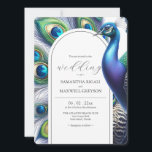 Unique aquarelle Peacock Wedding Invitations<br><div class="desc">Découvrez le charme de notre faire-part de mariage unique, ornée d'un paon aquarelle, dans des teintes époustouflantes de violet, vert et bleu roi. Cette invitation exhale l'élégance, avec le mot "Mariage" dans une police de caractères contemporaine, élégamment encadrée par un motif d'arc. A l'envers, on découvre un spectacle enchanteur de...</div>