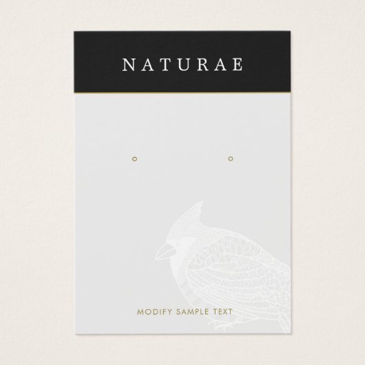 Unique Artistic Oiseau Élevant Bijoux Display (Devant)