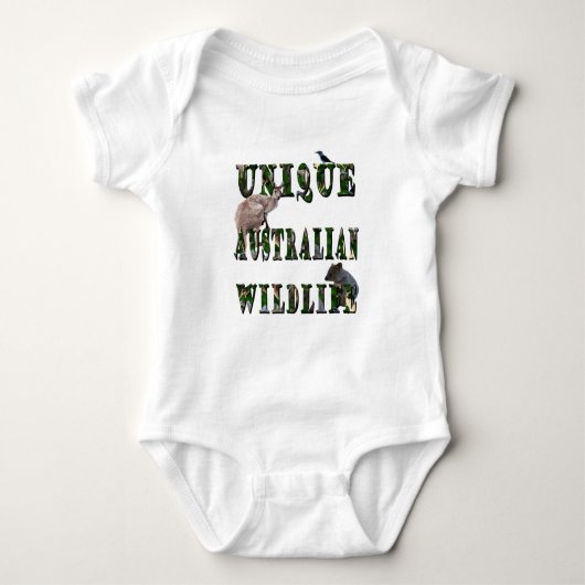 Unique Australian Wildlife Picture Logo, Baby Body (Devant)