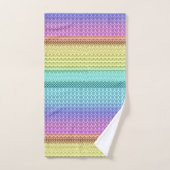 Unique Aztec Nordic Boho Tribal Bohème Arc-en-ciel (Serviette à main)